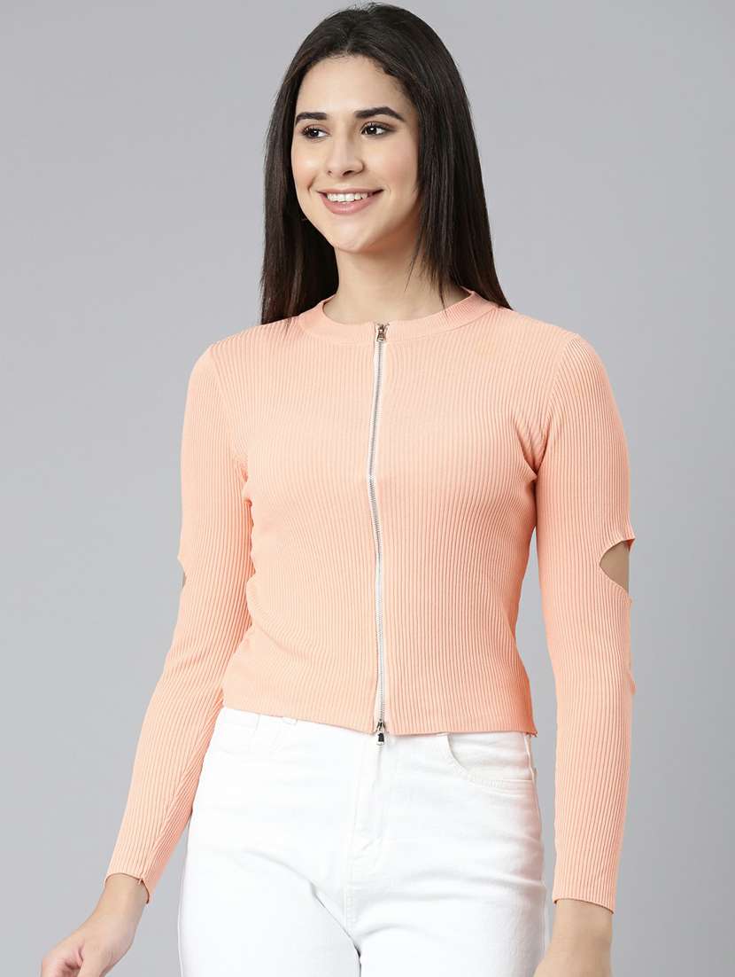 women's straight round neck top