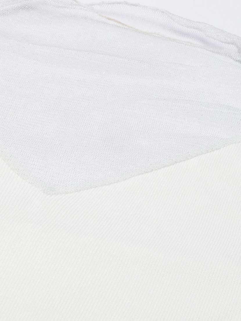 women's straight round neck top - 19948332 - Standard Image - 8