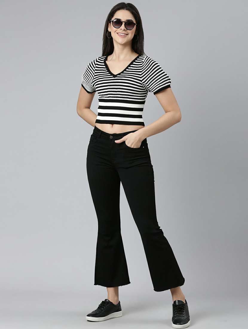 women's straight v neck top - 19948338 -  Standard Image - 5