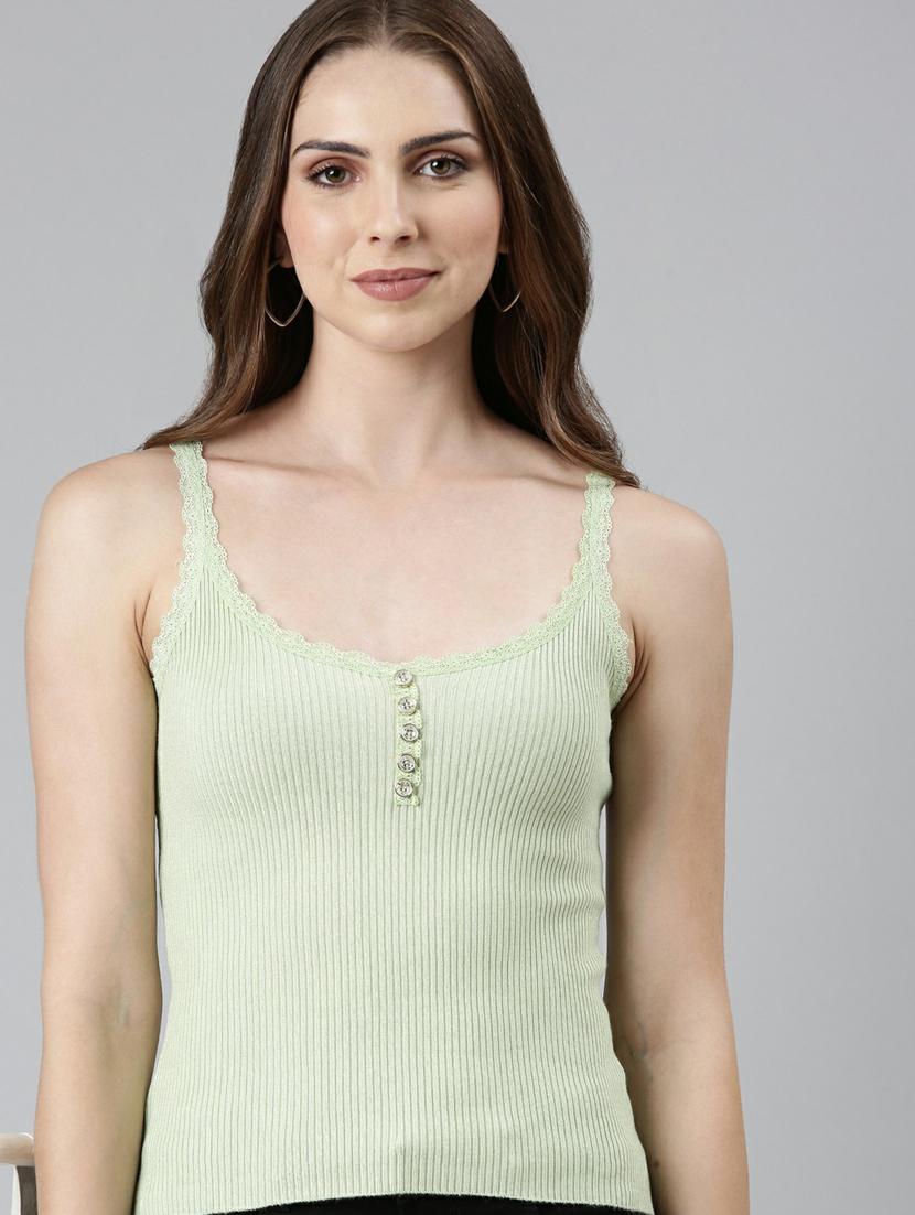 green acrylic regular top - 19948344 - Standard Image - 5