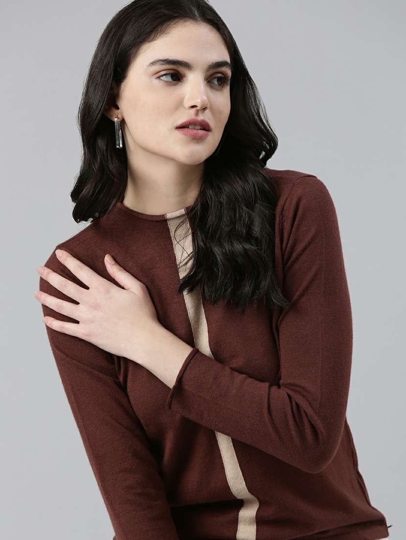 women's straight high neck top - 19948345 -  Standard Image - 5