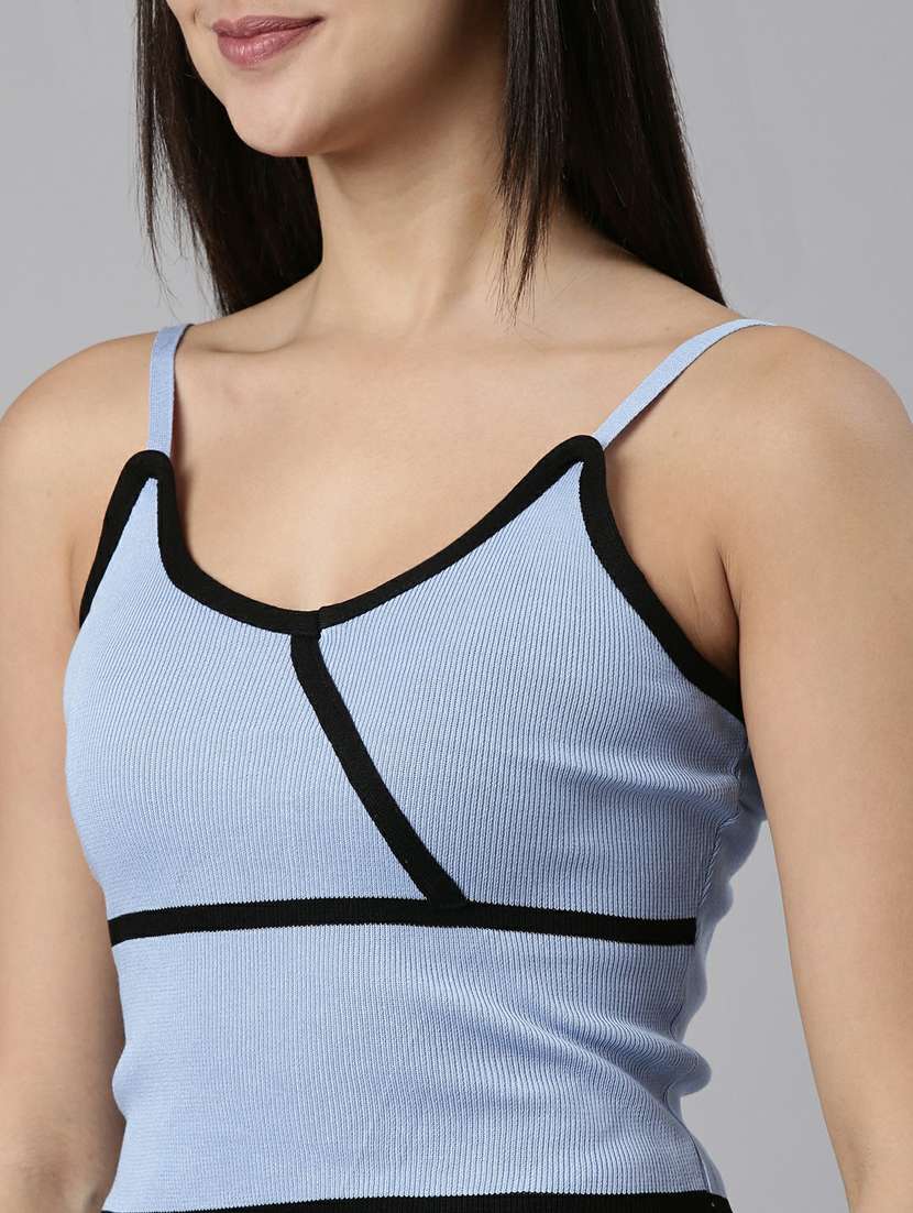 blue acrylic tank top - 19948353 - Standard Image - 5