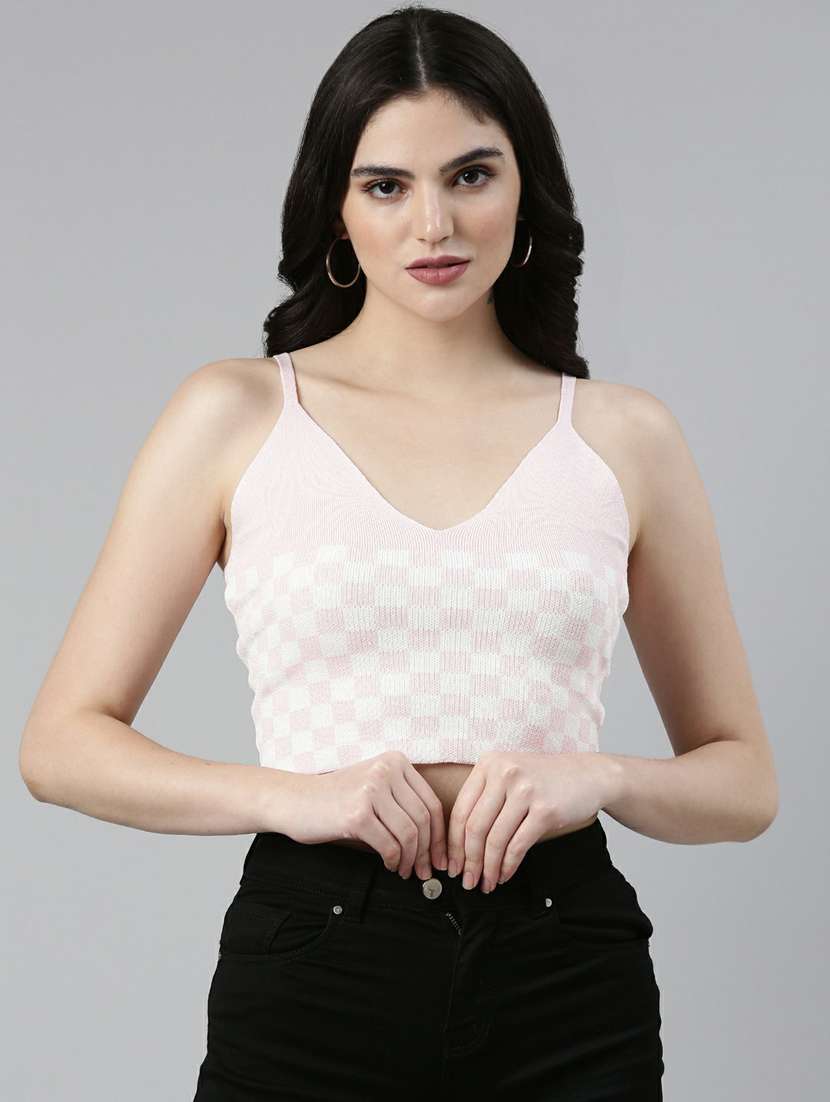 women's crop shoulder strap top - 19948398 -  Zoom Image - 0
