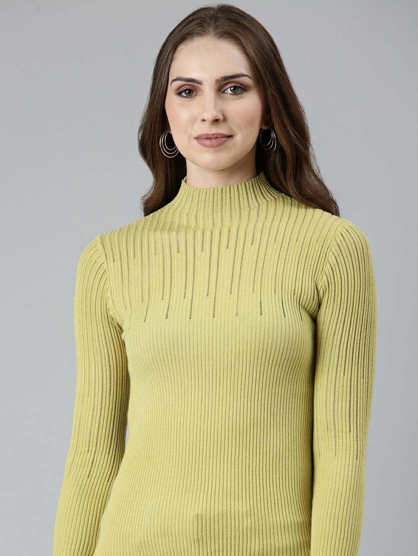 women's straight high neck top - 19948433 - Standard Image - 5