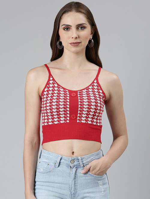 red acrylic tank  top - 19948461 -  Standard Image - 0