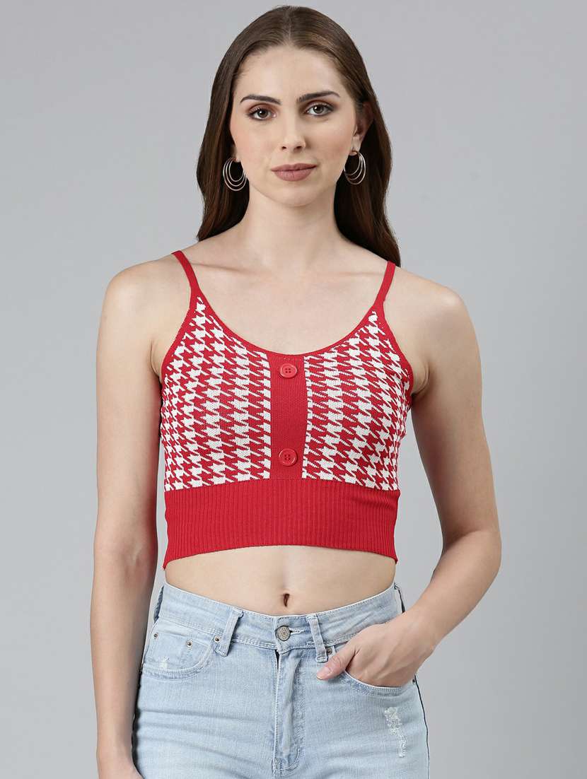 red acrylic tank  top - 19948461 -  Zoom Image - 0
