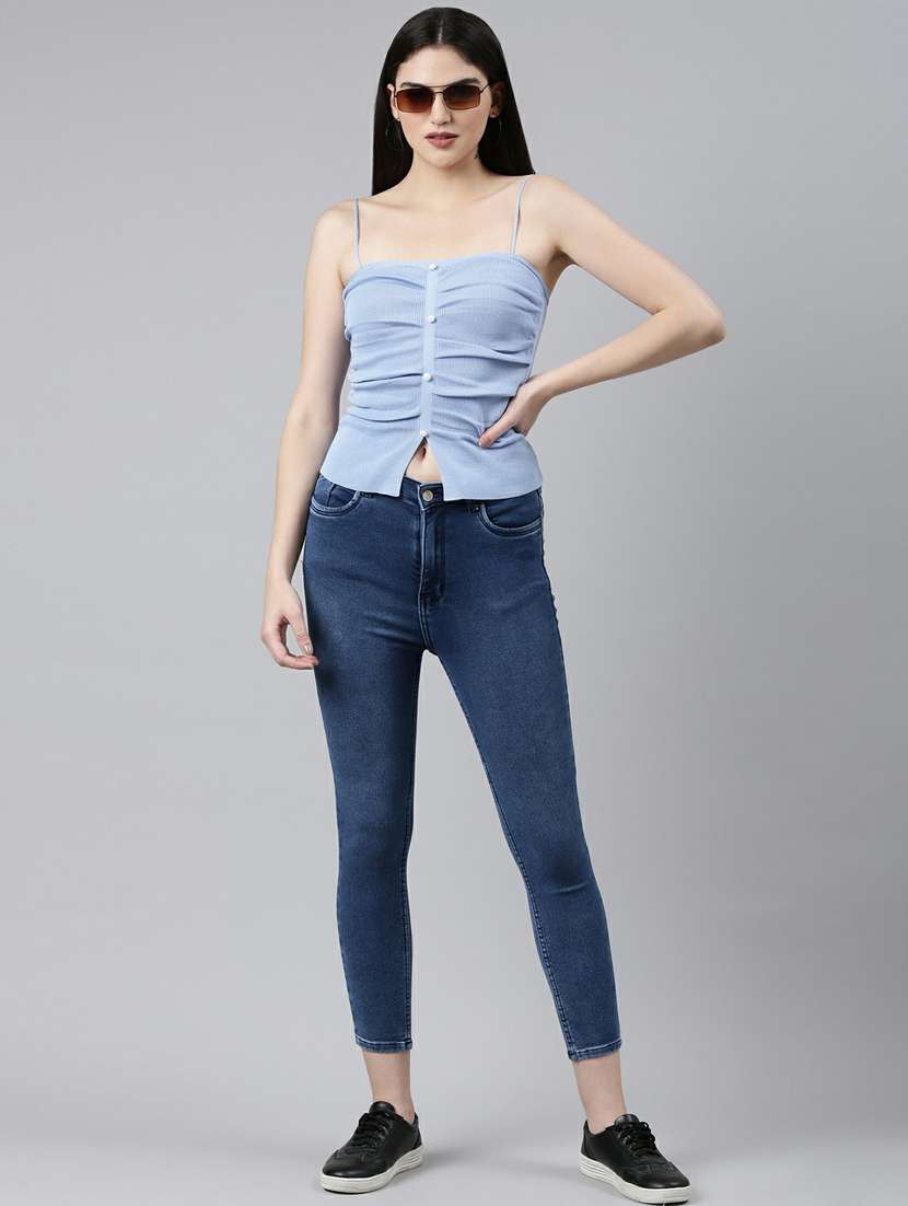 women's straight shoulder strap top - 19948504 - Standard Image - 5