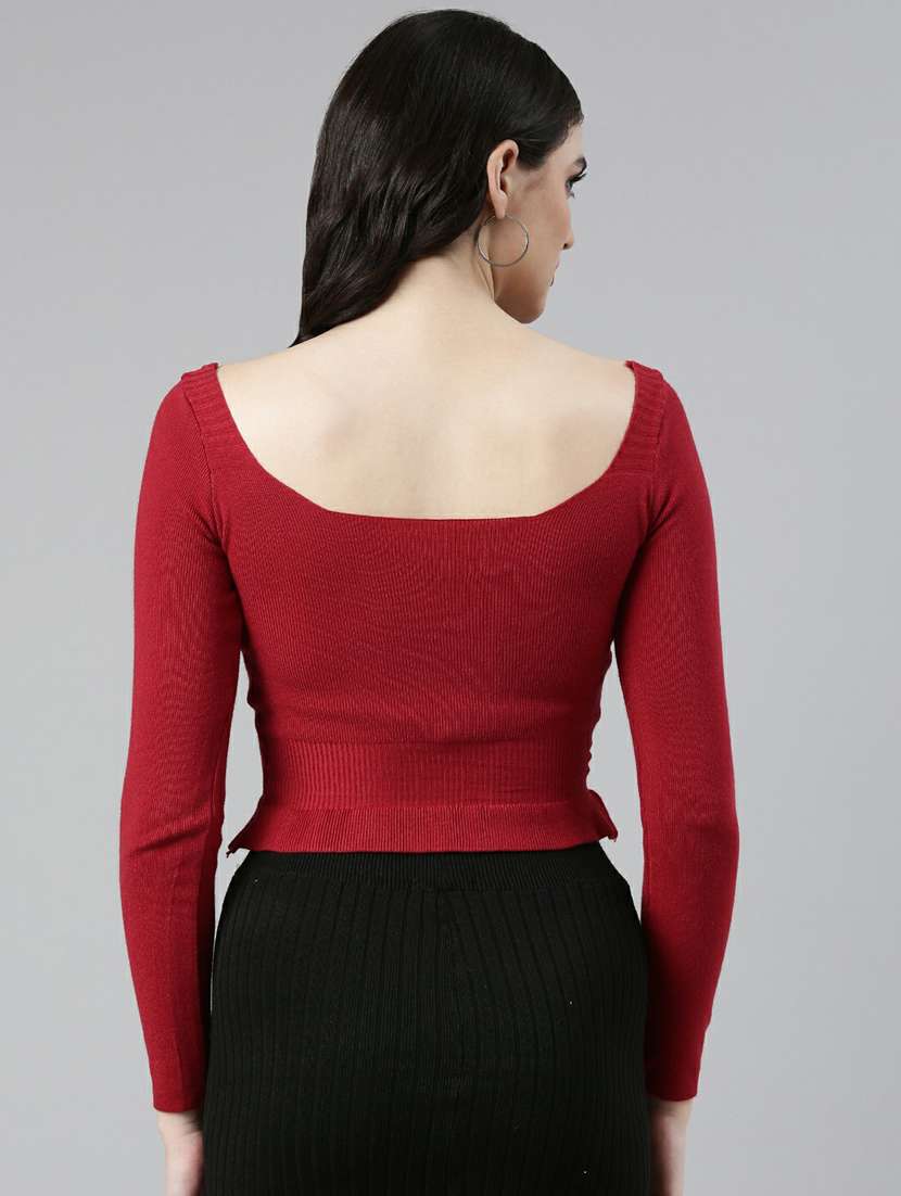 women's crop square neck top - 19948561 -  Standard Image - 3