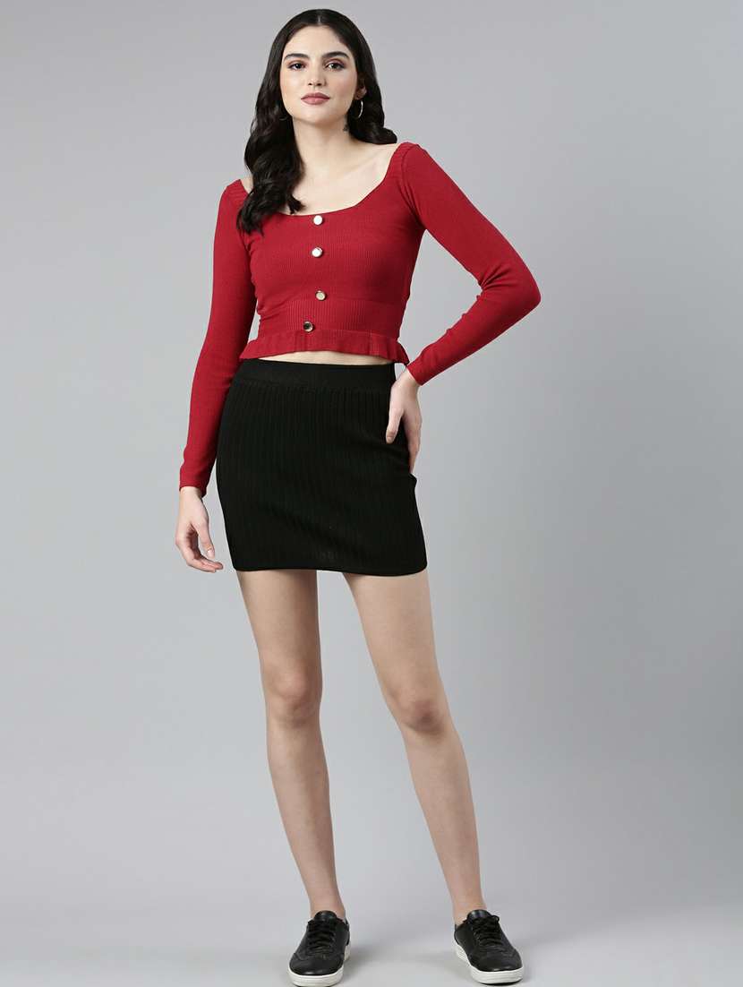 women's crop square neck top - 19948561 -  Standard Image - 5