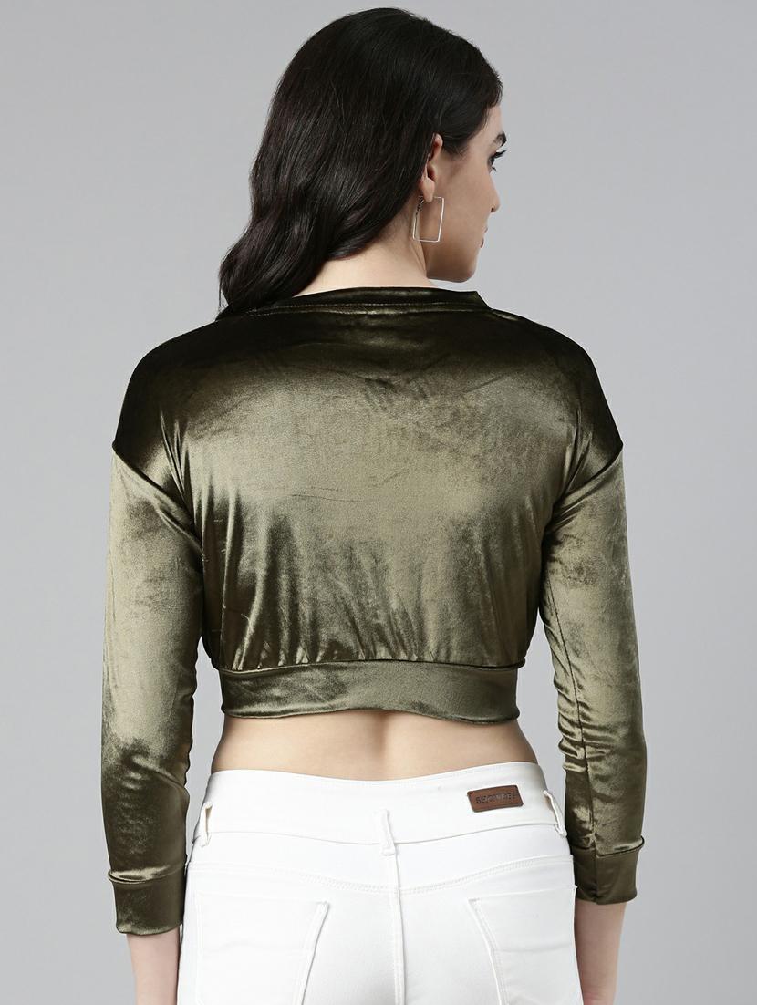 women's blouson round neck top - 19948576 - Standard Image - 3
