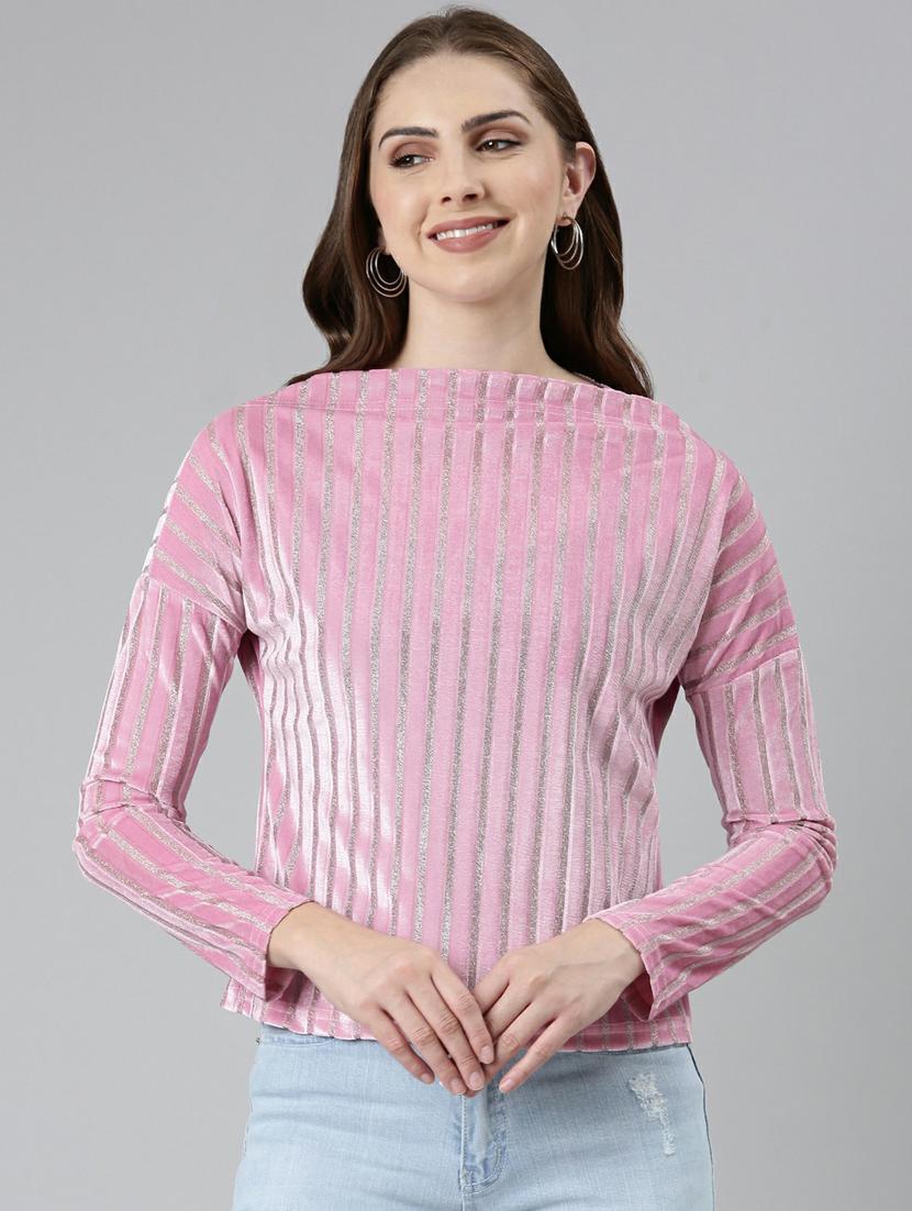 women's crop boat neck top - 19948580 -  Zoom Image - 0