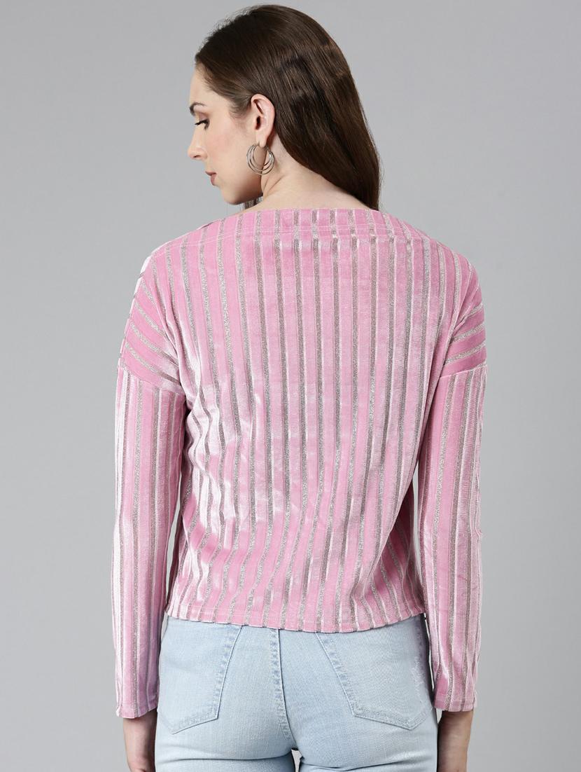 women's crop boat neck top - 19948580 - Standard Image - 3