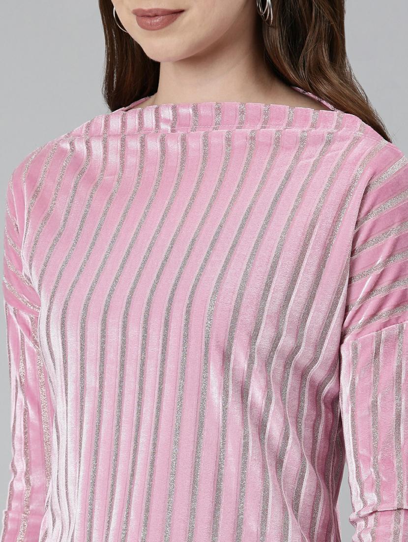 women's crop boat neck top - 19948580 - Standard Image - 5