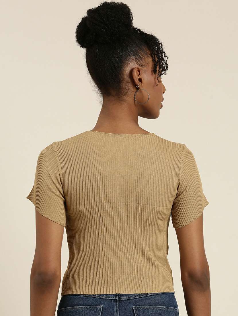 beige acrylic wrap top - 19948625 -  Standard Image - 3