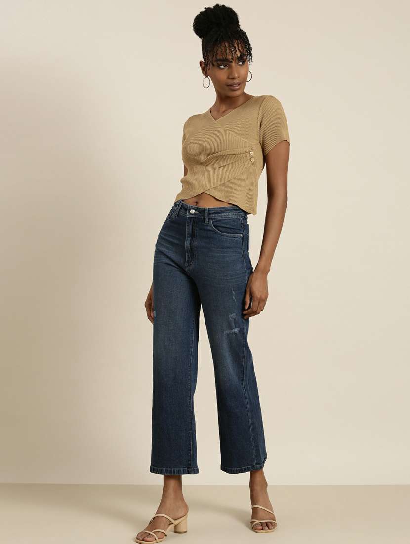 beige acrylic wrap top - 19948625 -  Standard Image - 5