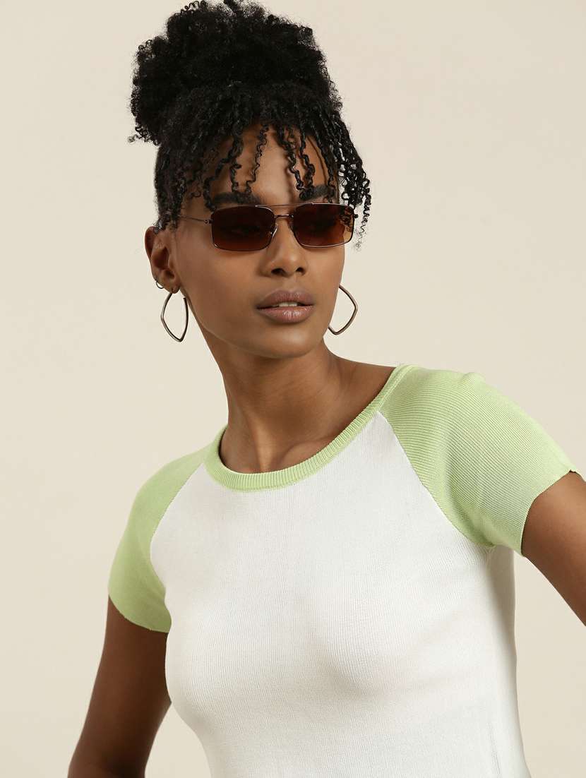 women's crop round neck top - 19948630 -  Standard Image - 5