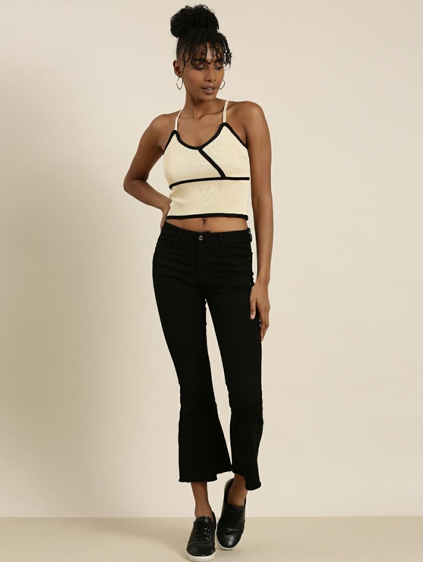 beige acrylic camisole top - 19948636 - Standard Image - 5