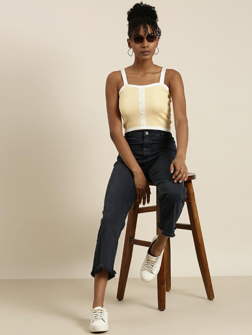 yellow acrylic camisole top - 19948643 - Standard Image - 3