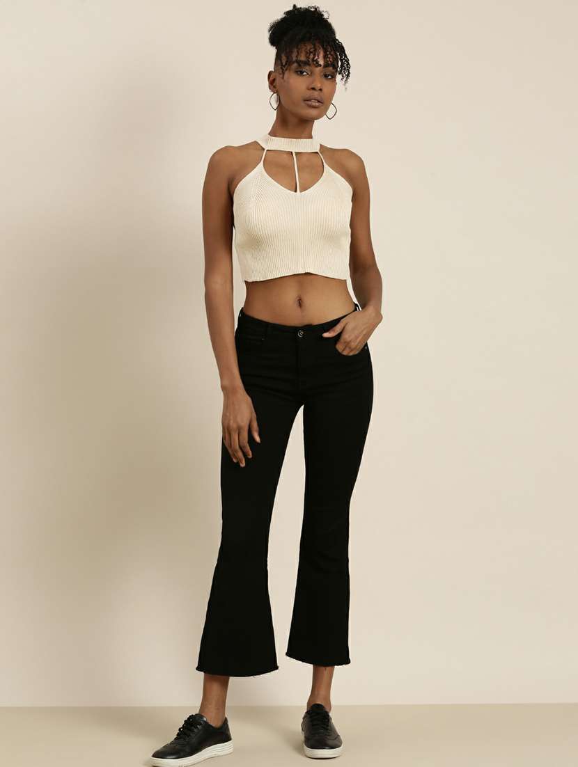 women's crop halter neck top - 19948652 -  Standard Image - 5
