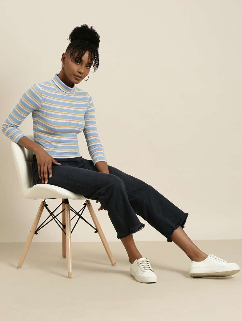women's crop high neck top - 19948659 - Standard Image - 3