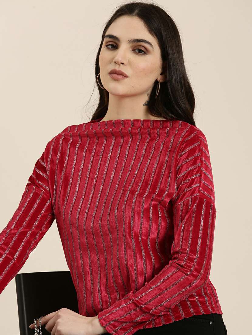 red striped regular top - 19948690 -  Standard Image - 5