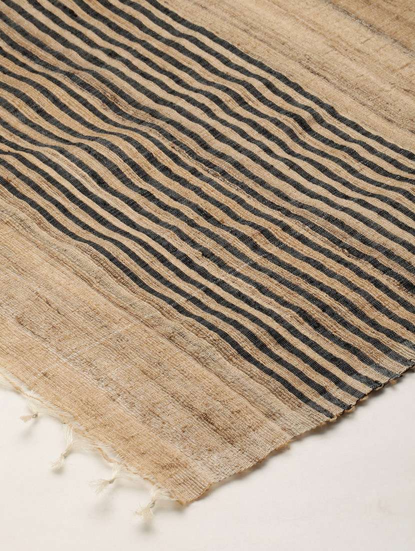 brown pure silk scarf - 19949150 -  Standard Image - 3