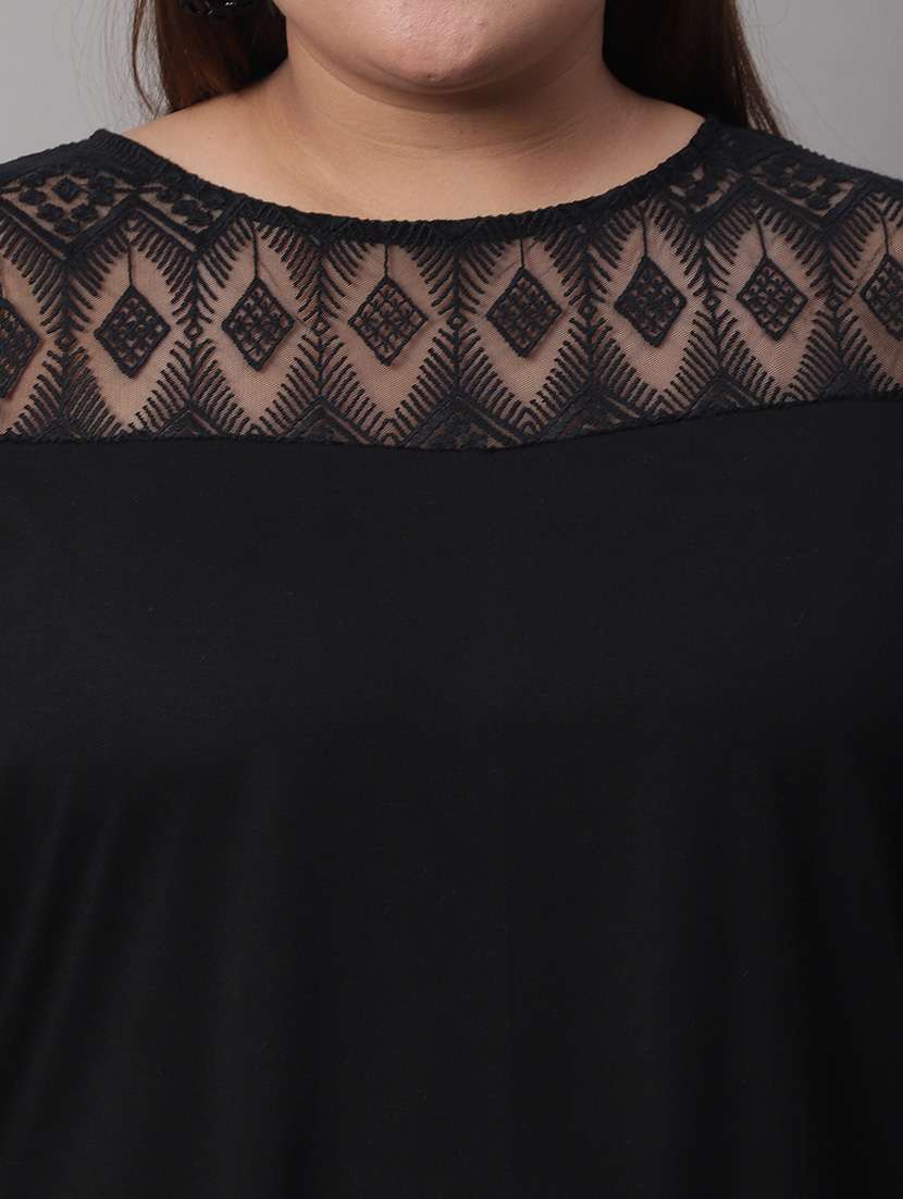 women's straight round neck top - 19950588 -  Standard Image - 5