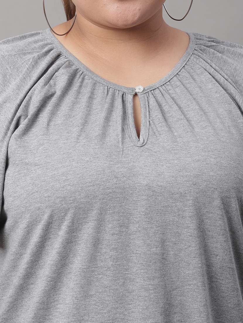 women's straight round neck top - 19950602 -  Standard Image - 5