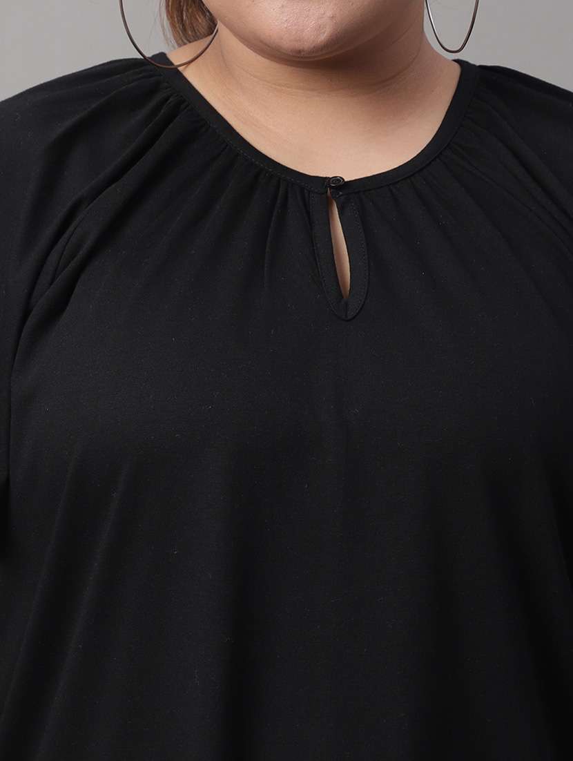 women's straight round neck top - 19950608 -  Standard Image - 5