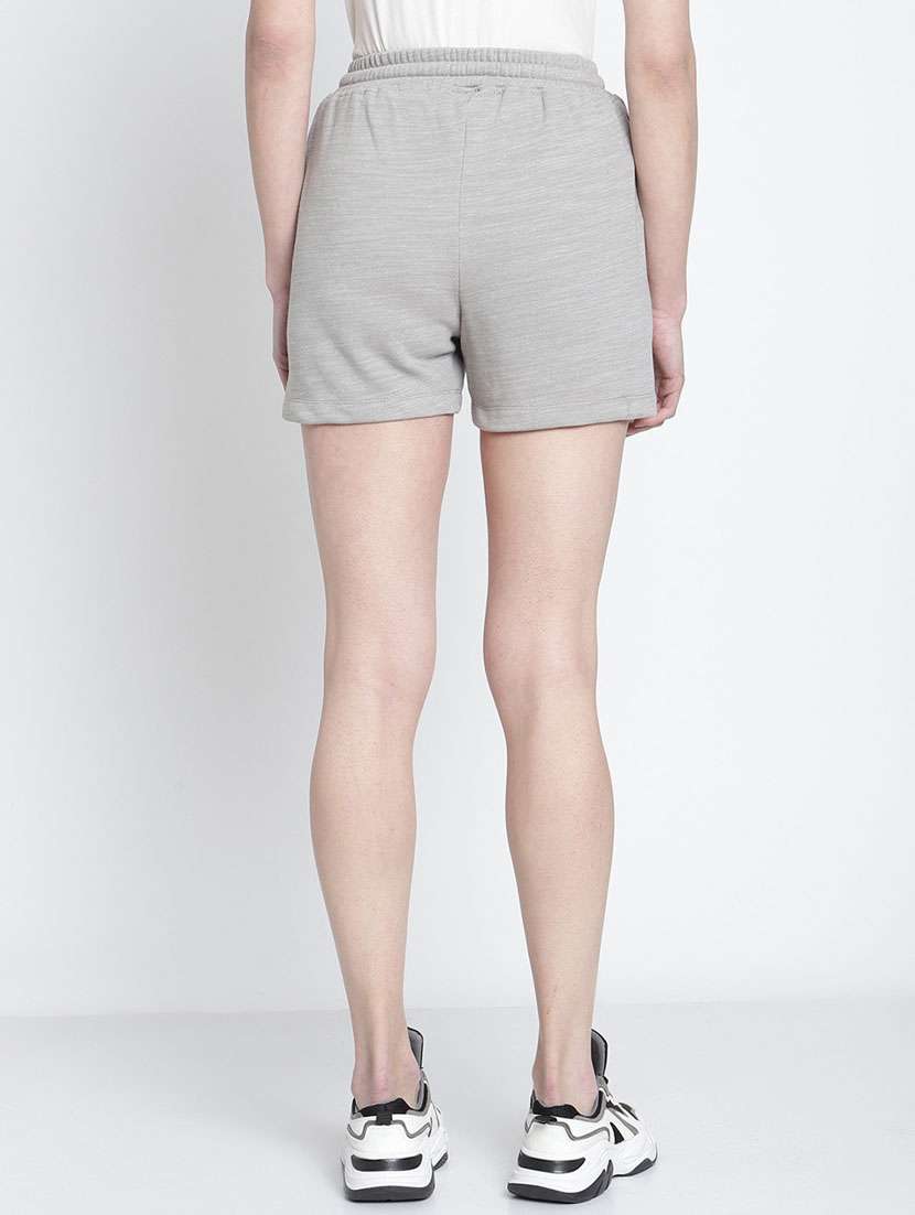 drawstring waist solid regular shorts - 19950656 -  Standard Image - 3