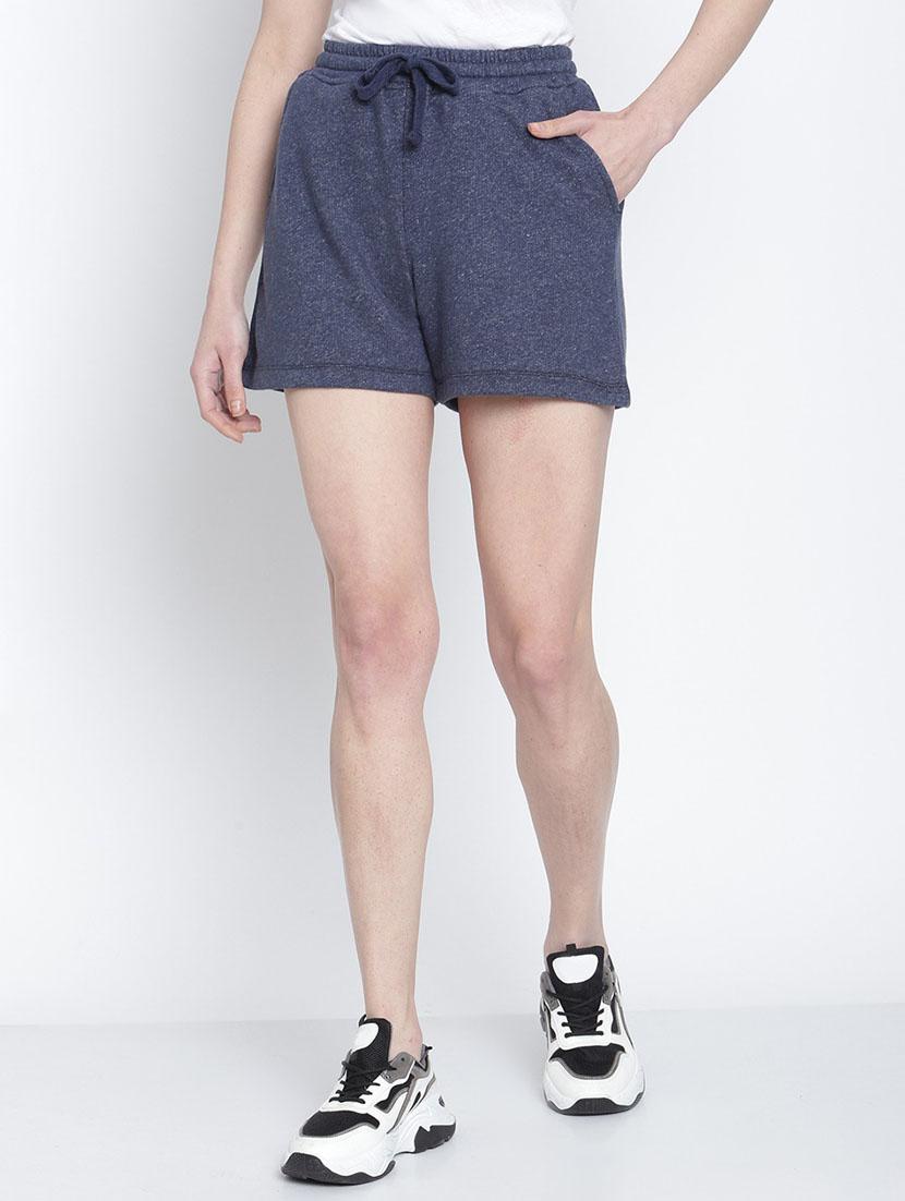 drawstring waist solid regular shorts - 19950682 -  Zoom Image - 0