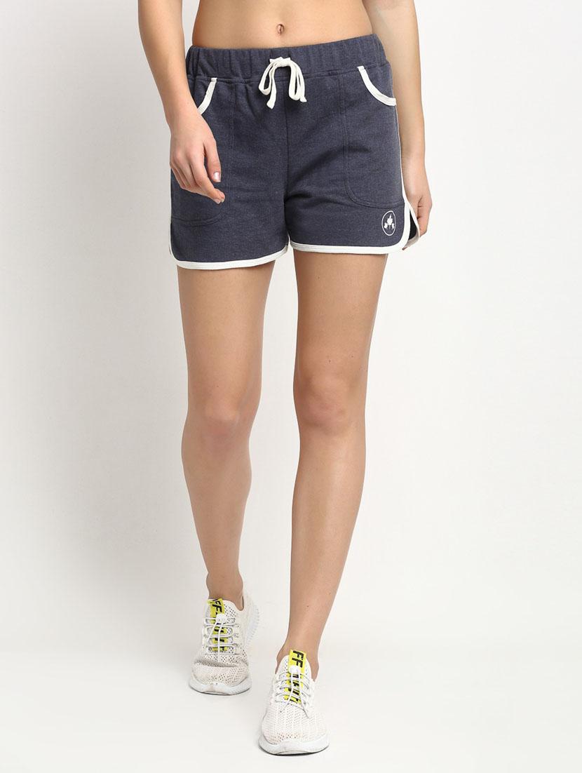 mid rise solid regular shorts - 19950702 -  Zoom Image - 0