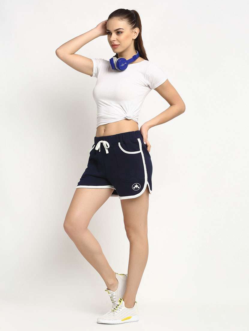 mid rise solid regular shorts - 19950704 -  Standard Image - 3