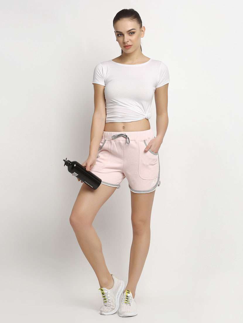 mid rise solid regular shorts - 19950707 -  Standard Image - 3