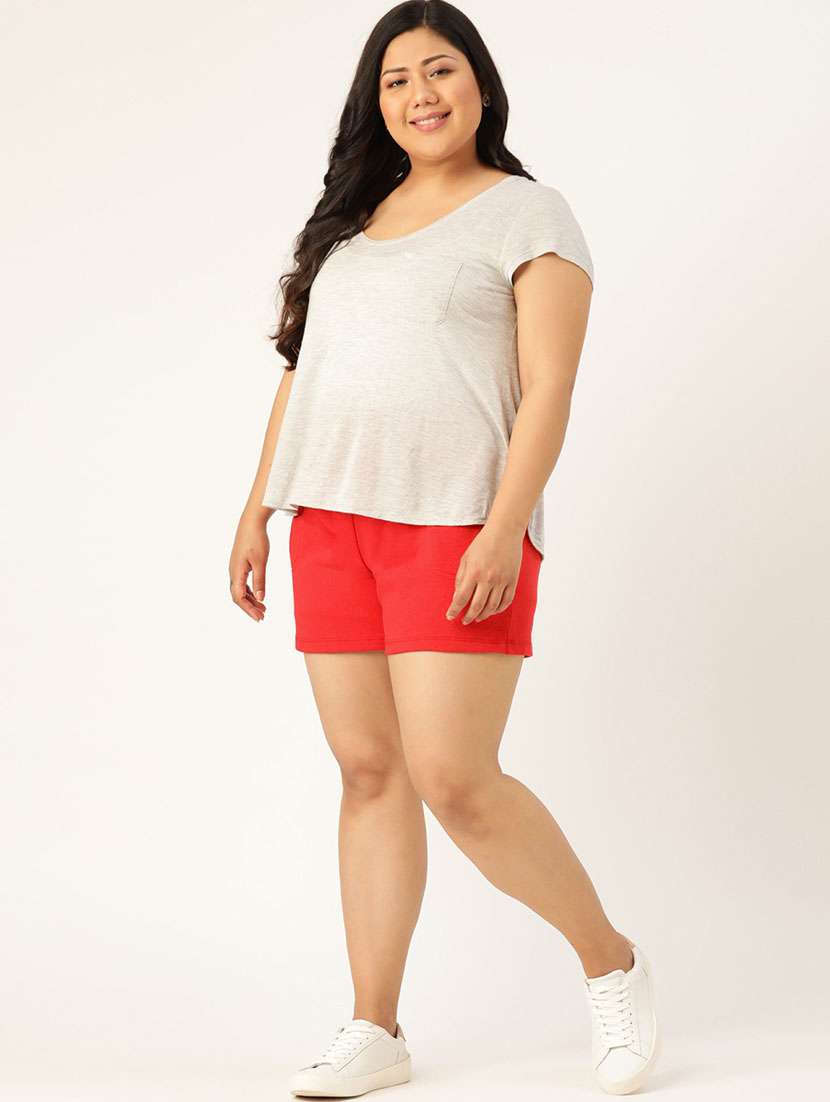 mid rise solid regular shorts - 19950728 -  Standard Image - 3