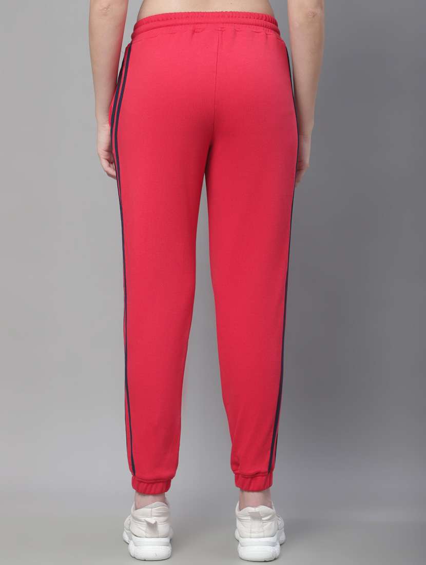 red cotton blend track pants - 19950734 -  Standard Image - 3
