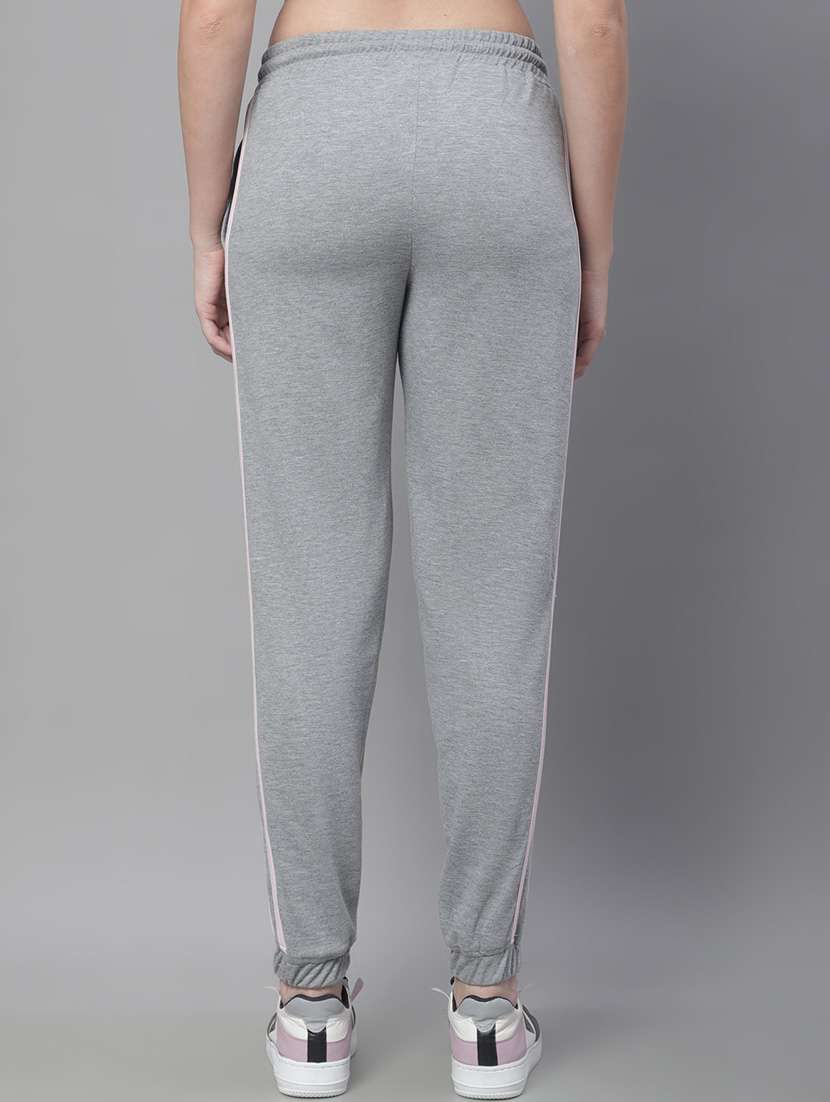 grey cotton blend track pants - 19950736 -  Standard Image - 3