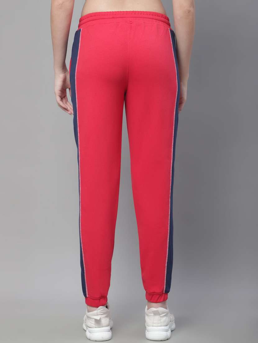 red cotton blend track pants - 19950740 -  Standard Image - 3