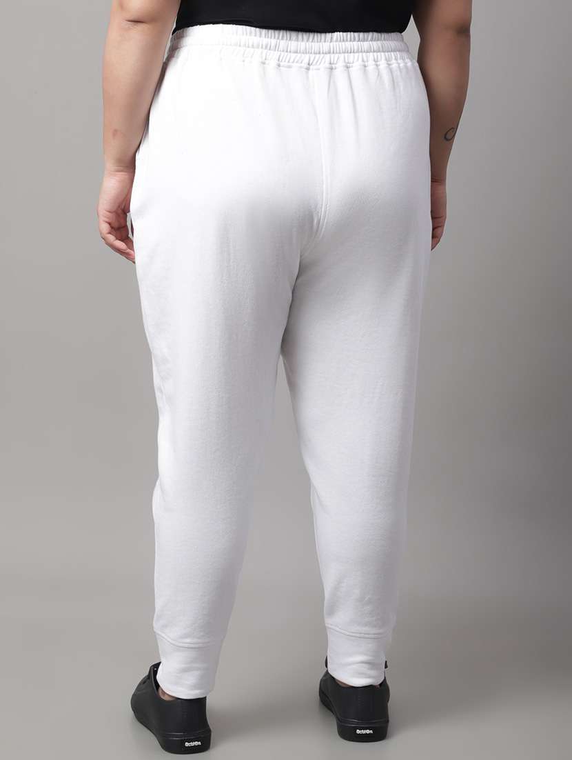white cotton track pants - 19950755 -  Standard Image - 3
