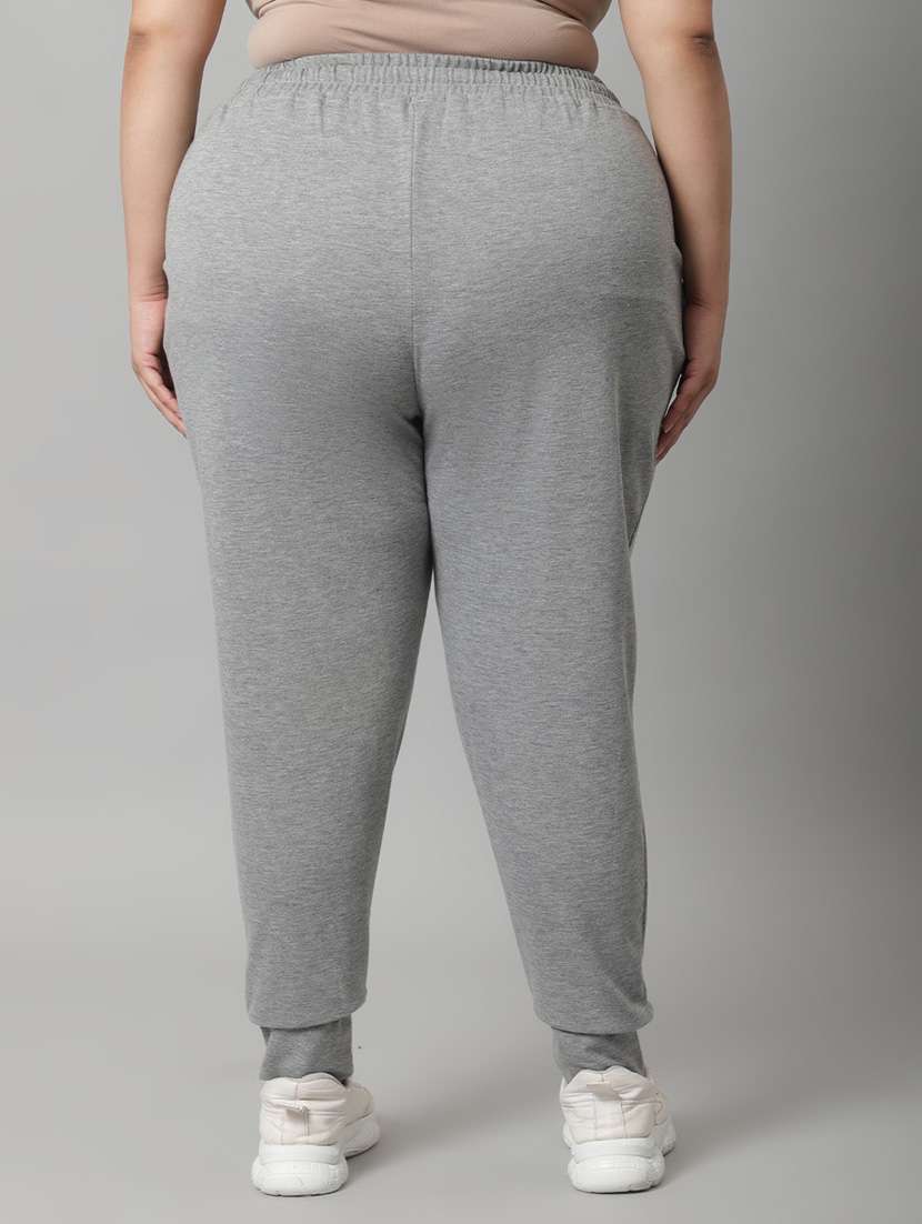 grey cotton track pants - 19950764 -  Standard Image - 3