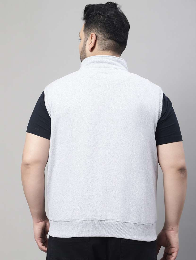 solid cotton casual jacket - 19950772 -  Standard Image - 3