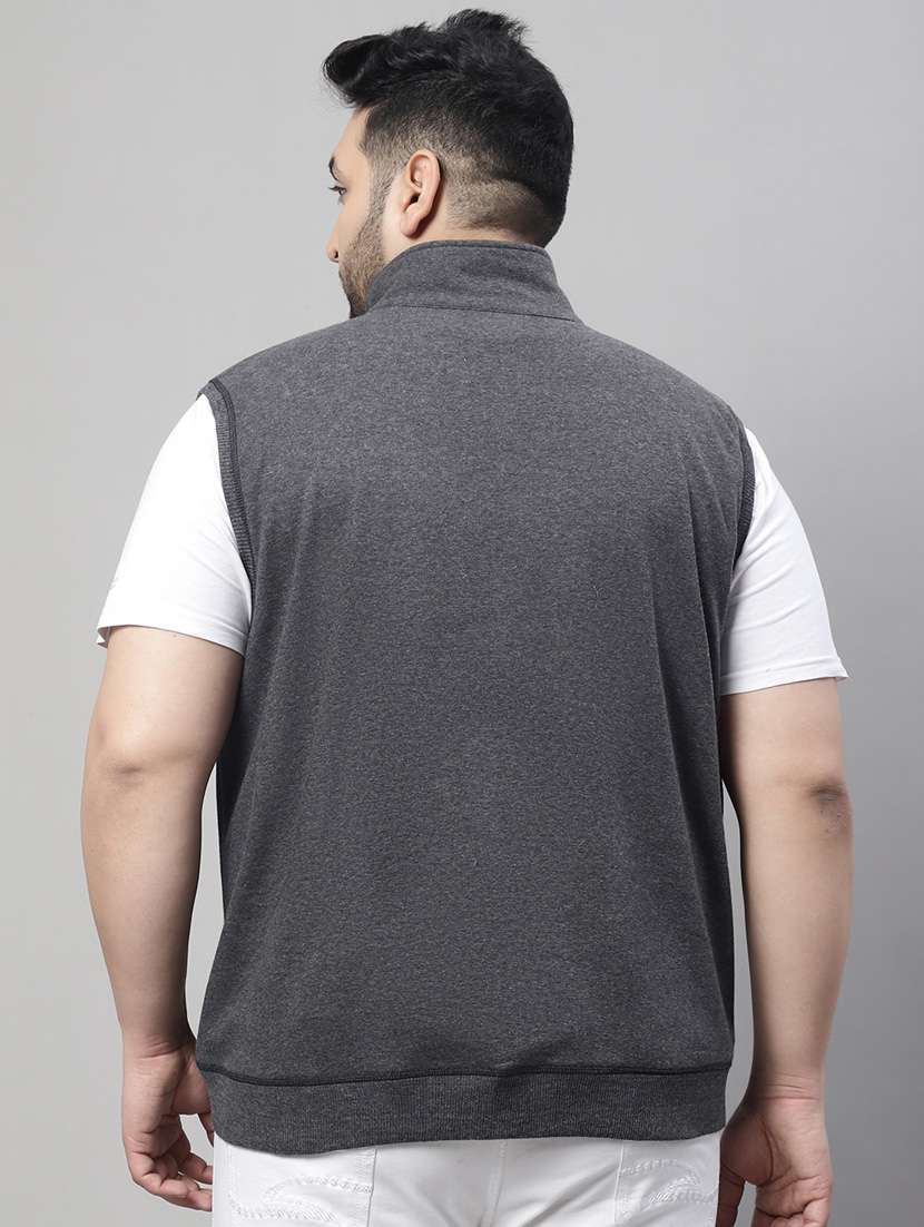 solid cotton casual jacket - 19950775 -  Standard Image - 3