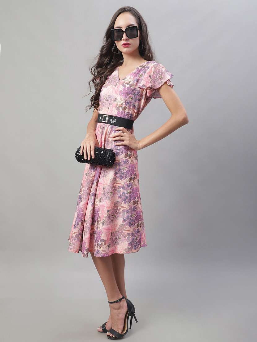 women's fit & flare floral dress - 19950830 -  Standard Image - 3