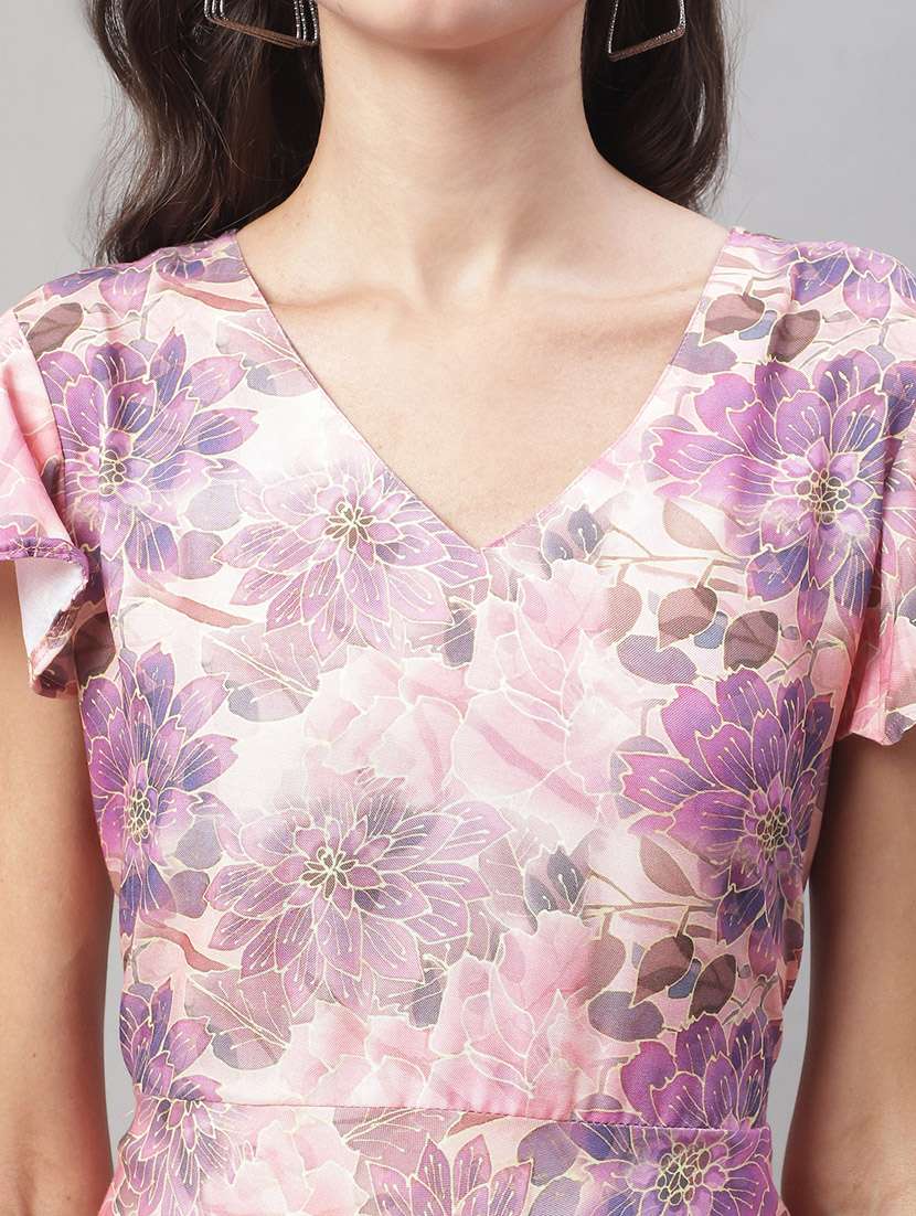 women's fit & flare floral dress - 19950830 -  Standard Image - 5