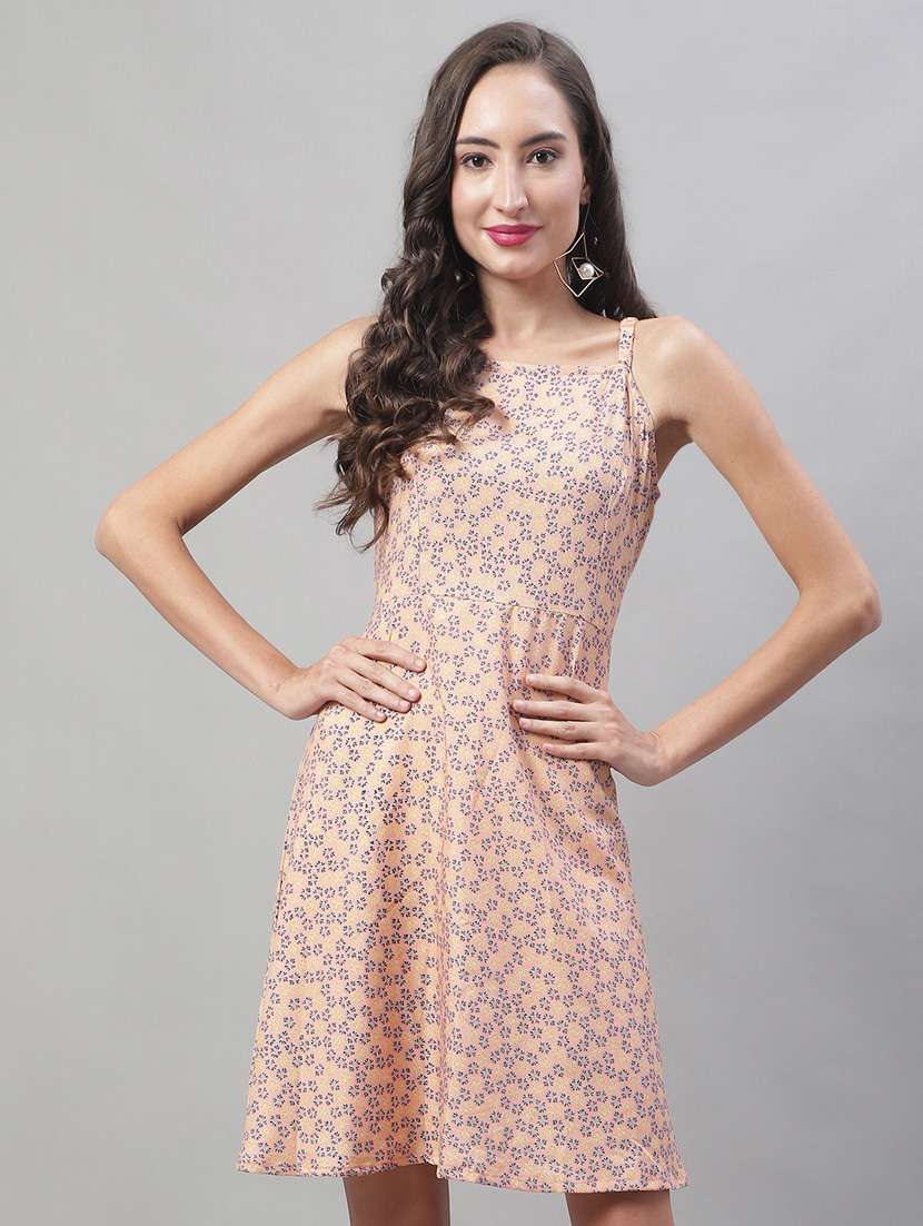 women's  micro print dress