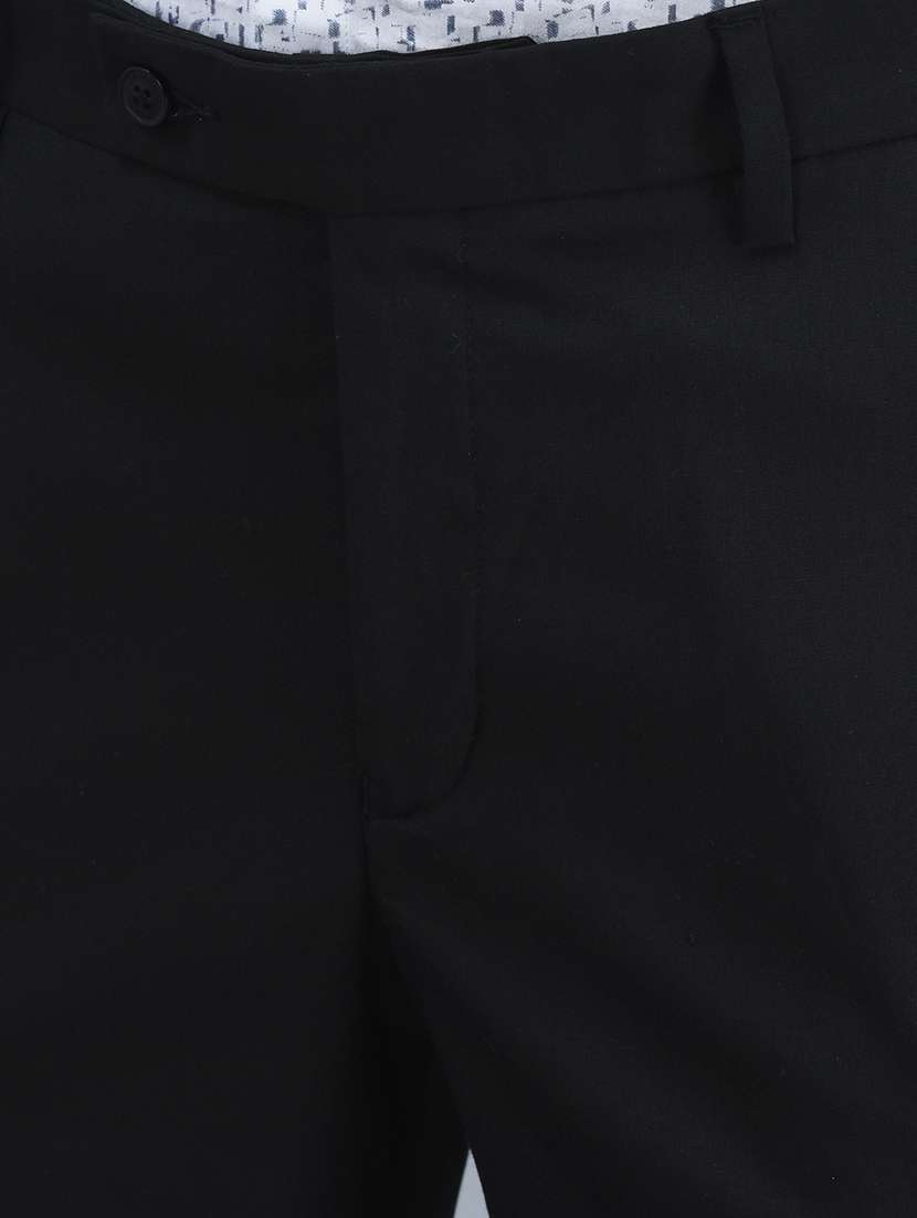 men's solid flat front formal trouser - 19950922 -  Standard Image - 5