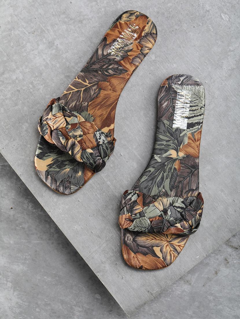 printed synthetic slip on sandal - 19954539 - Zoom Image - 0