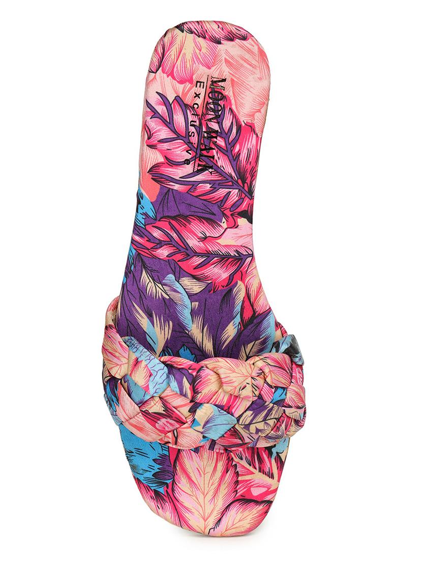 printed synthetic slip on sandal - 19954543 - Standard Image - 3