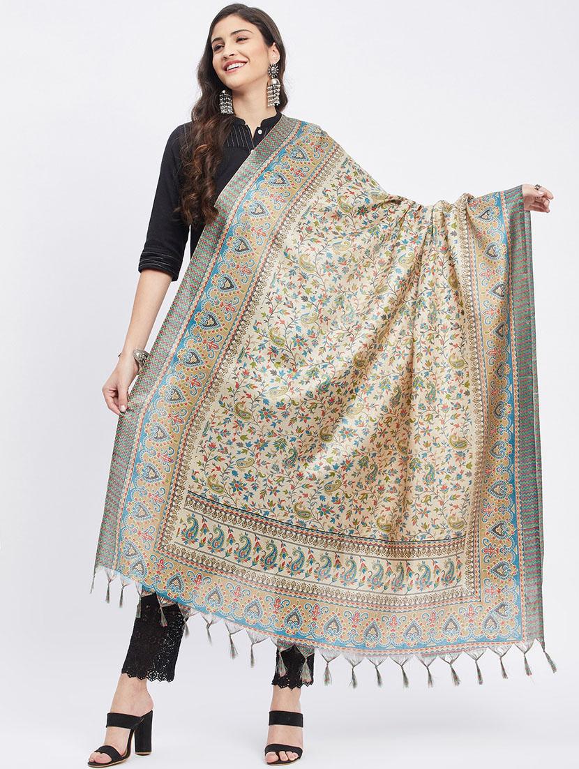 multi colored printed dupatta - 19955262 - Zoom Image - 0