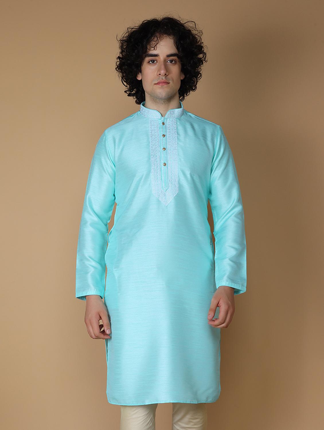firoza embroidered kurta pyjama set - 19955403 - Standard Image - 3